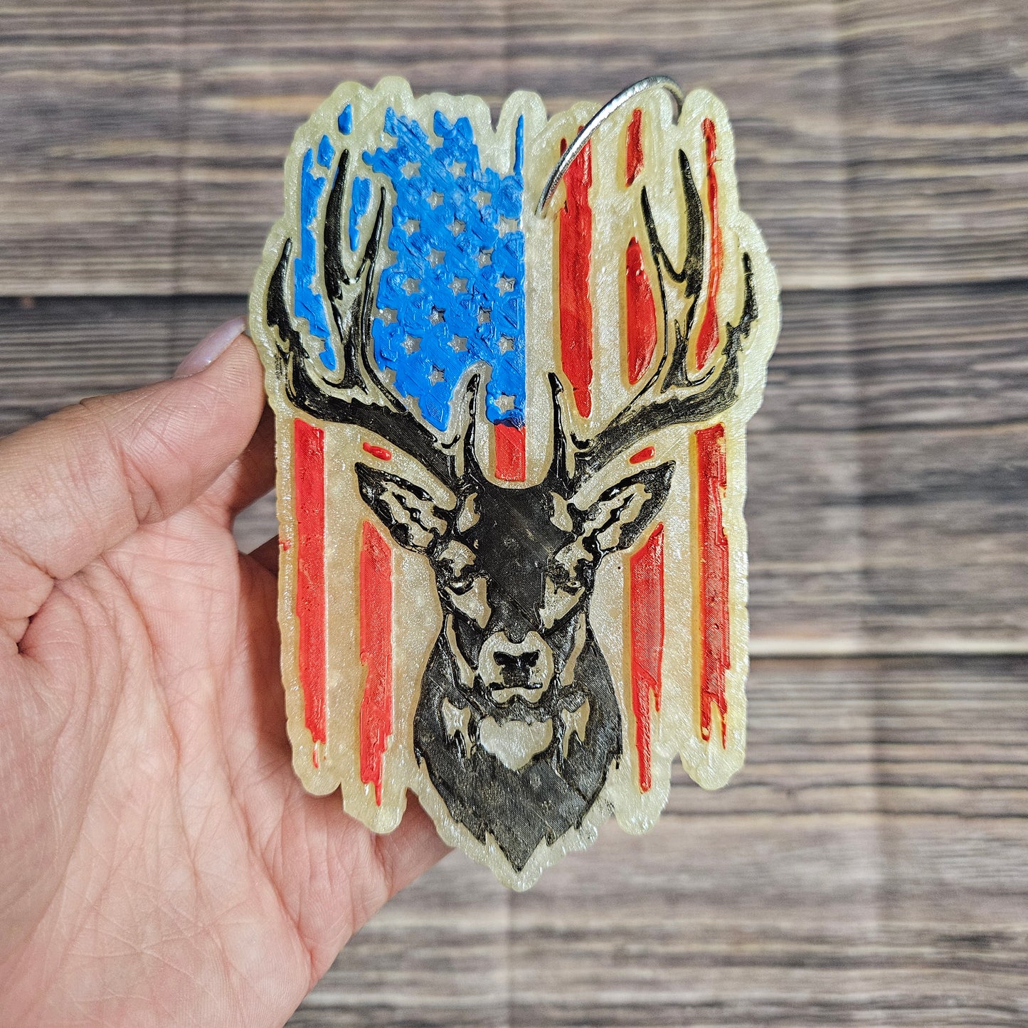 Deer with Flag