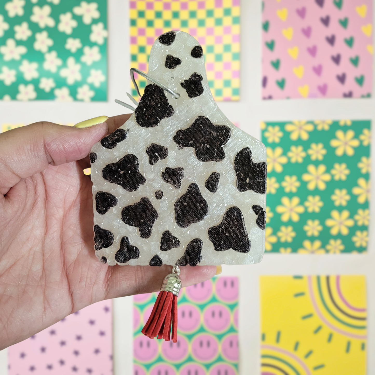 Cow print Ear tag
