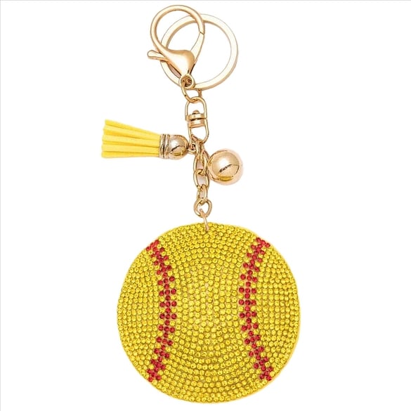 Softball Keychain