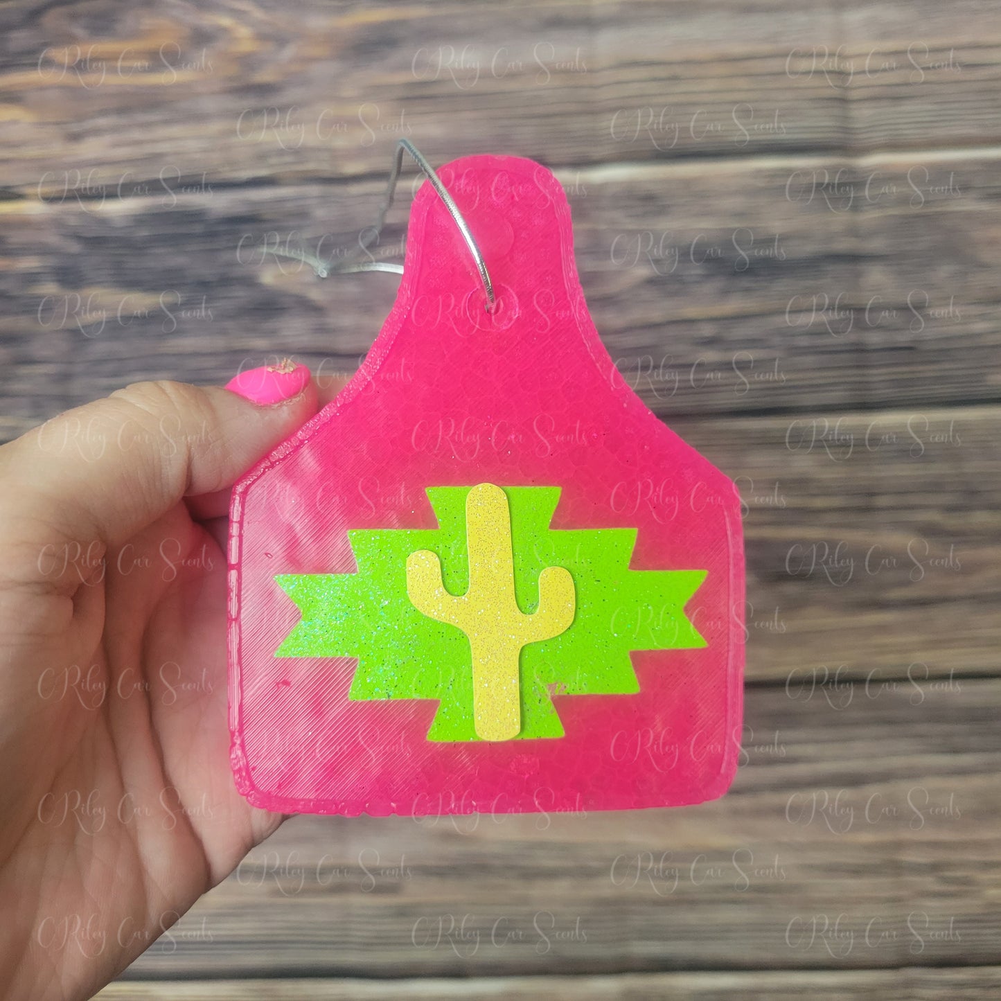 Ear tag, decorated