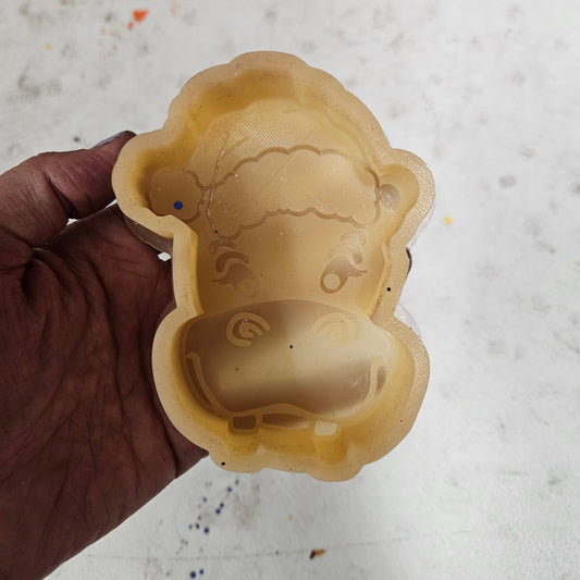 Christmas Hippo Mold