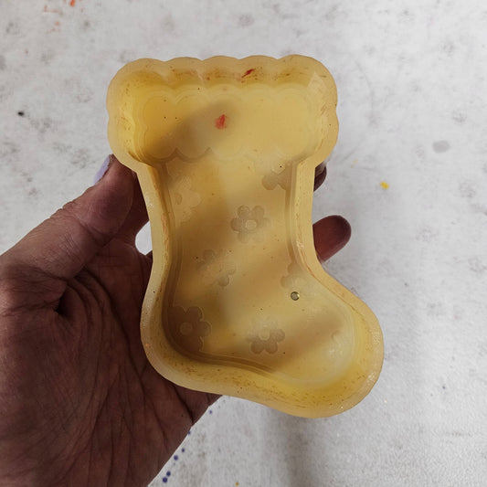 Christmas Floral Stocking Mold