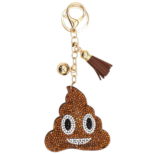 Poop Emoji Keychain