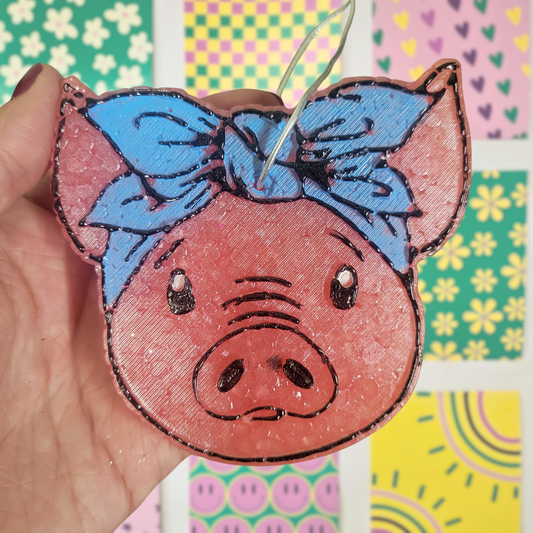 Pig with Bow